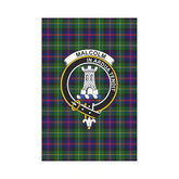 Clan Malcolm I Tartan Crest Garden Flag QM54 Clan Malcolm Tartan Today