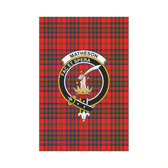 Clan Matheson Modern Tartan Crest Garden Flag NP13 Clan Matheson Tartan Today
