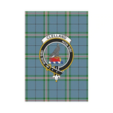 Clan Clelland Modern Tartan Crest Garden Flag JV79 Clan Clelland Tartan Today