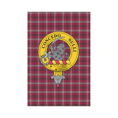 Clan Little (New) Tartan Crest Garden Flag
