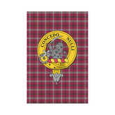 Clan Little (New) Tartan Crest Garden Flag QR34 Clan Little Tartan Today