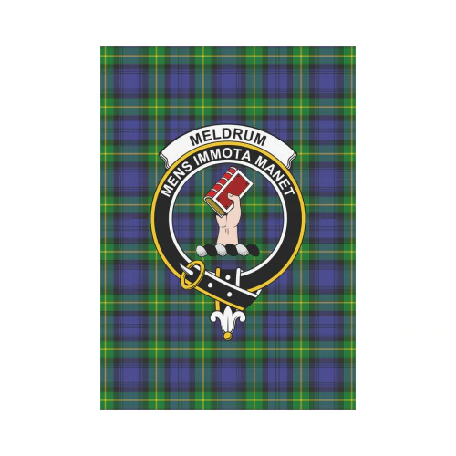 Clan Meldrum Tartan Crest Garden Flag MT71 Clan Meldrum Tartan Today