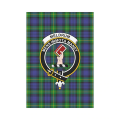 Clan Meldrum Tartan Crest Garden Flag MT71 Clan Meldrum Tartan Today