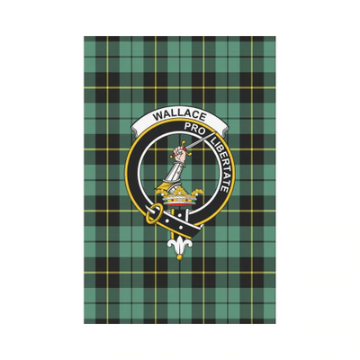 Clan Wallace Hunting Ancient Tartan Crest Garden Flag