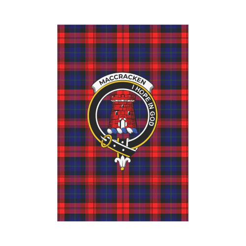 Clan MacCracken Tartan Crest Garden Flag ZL41 Clan Garden Tartan Today