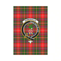 Clan Somerville Tartan Crest Garden Flag ID50 Clan Somerville Tartan Today
