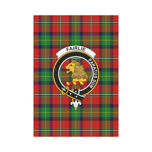 Clan Fairlie Modern Tartan Crest Garden Flag GW92 Clan Fairlie Tartan Today