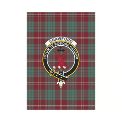 Clan Crawford Modern Tartan Crest Garden Flag GX32 Clan Crawford Tartan Today