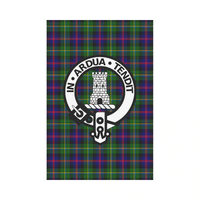 Clan Malcolm II Tartan Crest Garden Flag