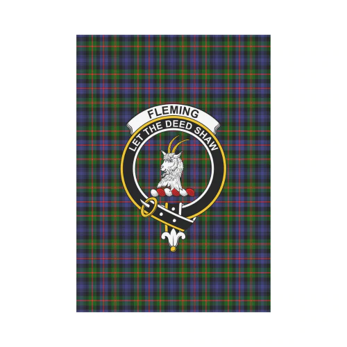 Clan Fleming Tartan Crest Garden Flag FP99 Clan Fleming Tartan Today
