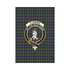 Clan Fleming Tartan Crest Garden Flag FP99 Clan Fleming Tartan Today