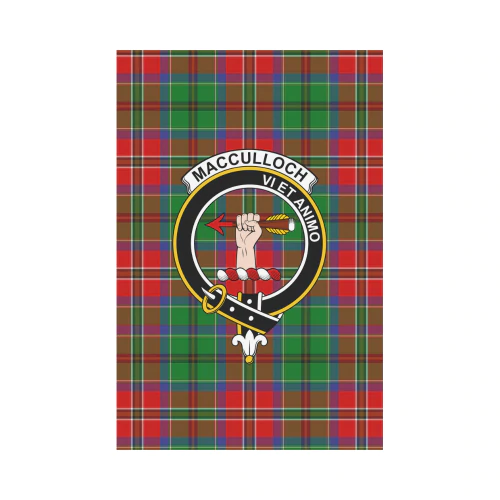 Clan MacCulloch Tartan Crest Garden Flag FA59 Clan Garden Tartan Today