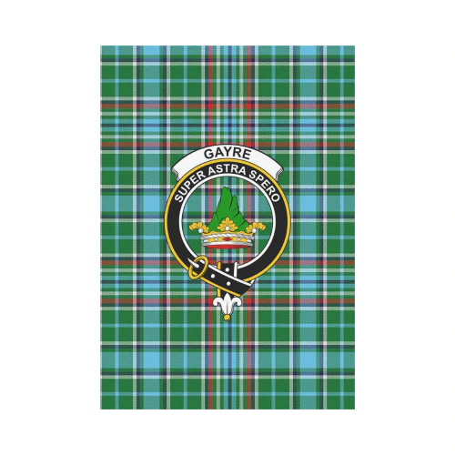 Clan Gayre Tartan Crest Garden Flag YZ89 Clan Gayre Tartan Today