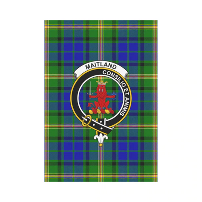 Clan Maitland Tartan Crest Garden Flag