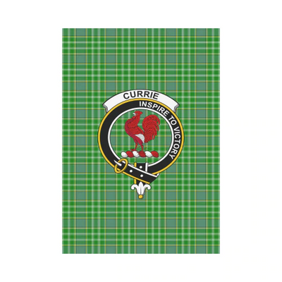 Clan Currie Tartan Crest Garden Flag