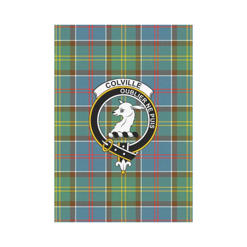 Clan Colville District Tartan Crest Garden Flag GL47 Clan Colville Tartan Today