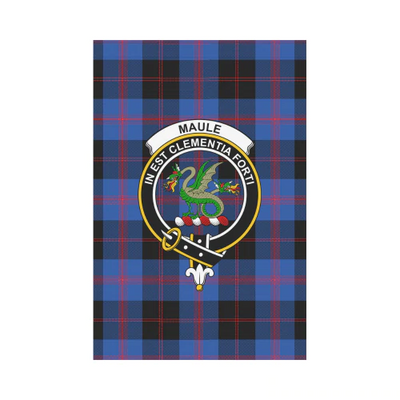 Clan Maule Tartan Crest Garden Flag