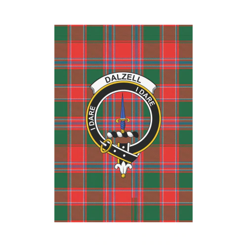 Clan Dalziel Modern Tartan Crest Garden Flag HH74 Clan Dalziel Tartan Today