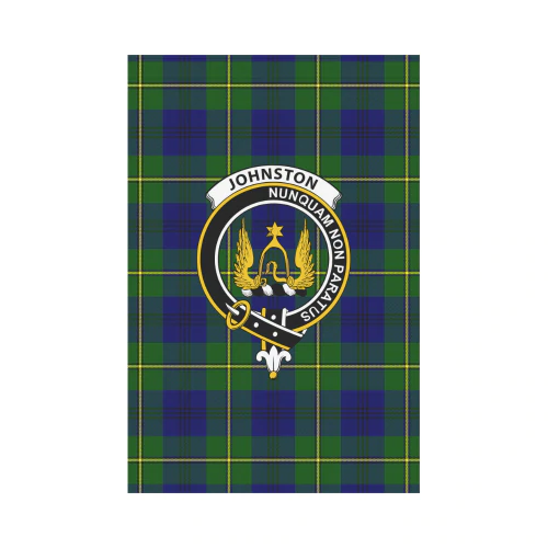 Clan Johnston Tartan Crest Garden Flag WF74 Clan Johnston Tartan Today