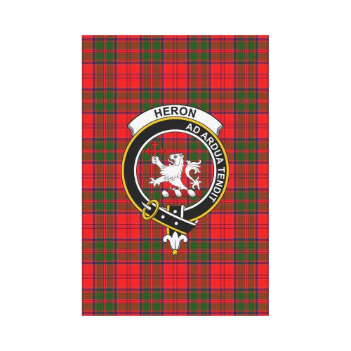 Clan Heron Tartan Crest Garden Flag QE97 Clan Heron Tartan Today