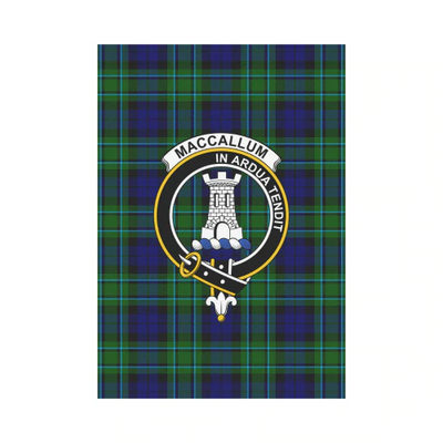 Clan MacCallum Modern Tartan Crest Garden Flag