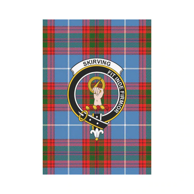 Clan Skirving Tartan Crest Garden Flag
