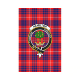 Clan Hamilton Modern Tartan Crest Garden Flag KN33 Clan Hamilton Tartan Today