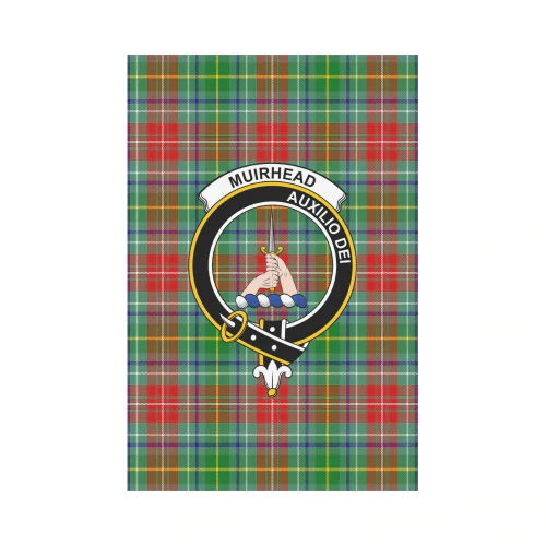 Clan Muirhead Tartan Crest Garden Flag WY60 Clan Muir_More Tartan Today