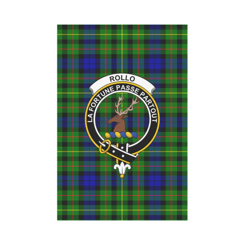 Clan Rollo Tartan Crest Garden Flag GS80 Clan Rollo Tartan Today