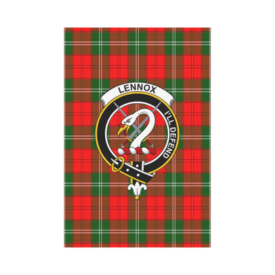 Clan Lennox Tartan Crest Garden Flag