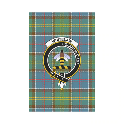 Clan Whitelaw District Tartan Crest Garden Flag