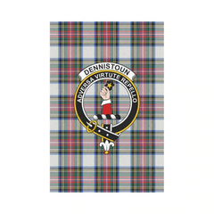 Clan Dennistoun Tartan Crest Garden Flag OK46 Clan Dennistoun Tartan Today