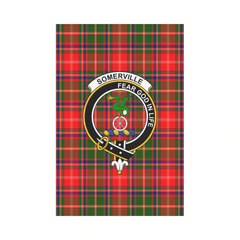 Clan Somerville Tartan Crest Garden Flag ID50 Clan Somerville Tartan Today