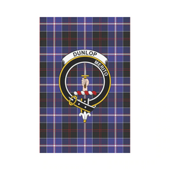 Clan Dunlop Modern Tartan Crest Garden Flag PD30 Clan Dunlop Tartan Today