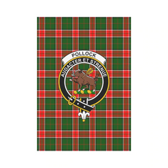 Clan Pollock Modern Tartan Crest Garden Flag HL78 Clan Pollock Tartan Today