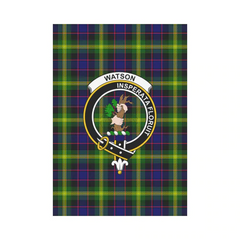 Clan Watson Modern Tartan Crest Garden Flag IO98 Clan Watson Tartan Today