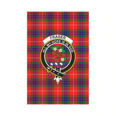 Clan Fraser Modern Tartan Crest Garden Flag SI64 Clan Fraser Tartan Today