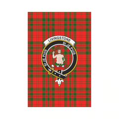 Clan Livingstone Modern Tartan Crest Garden Flag TV25 Clan Livingstone Tartan Today