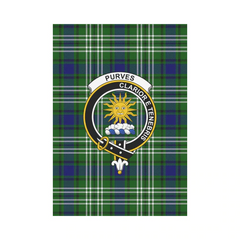 Clan Purves Tartan Crest Garden Flag LQ43 Clan Purves Tartan Today