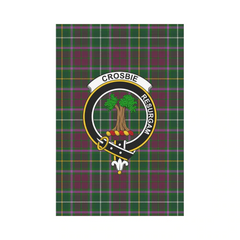 Clan Crosbie Tartan Crest Garden Flag SK27 Clan Crosbie Tartan Today