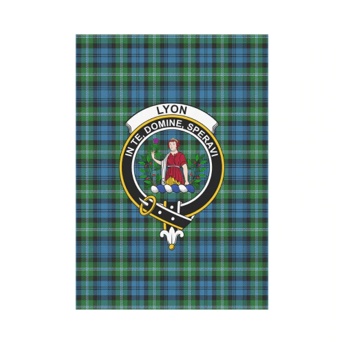 Clan Lyon Tartan Crest Garden Flag JK90 Clan Garden Tartan Today