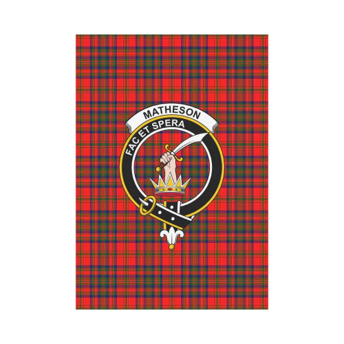 Clan Matheson Modern Tartan Crest Garden Flag NP13 Clan Matheson Tartan Today