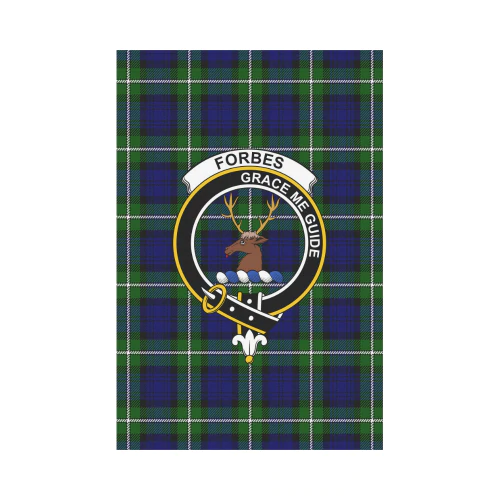Clan Forbes Modern Tartan Crest Garden Flag SC42 Clan Forbes Tartan Today