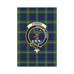 Clan Forbes Modern Tartan Crest Garden Flag SC42 Clan Forbes Tartan Today