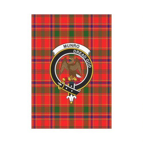 Clan Munro Modern Tartan Crest Garden Flag ZU25 Clan Munro Tartan Today