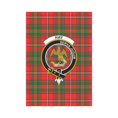 Clan Hay Modern Tartan Crest Garden Flag CM72 Clan Hay Tartan Today