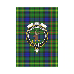 Clan Rollo Tartan Crest Garden Flag GS80 Clan Rollo Tartan Today