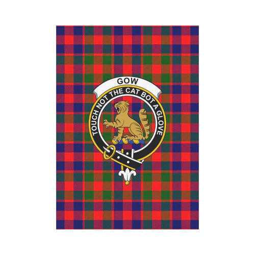 Clan Gow Of Mcgouan Tartan Crest Garden Flag BF16 Clan Gow Tartan Today