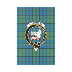 Clan Lockhart Tartan Crest Garden Flag WI45 Clan Lockhart Tartan Today
