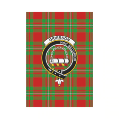 Clan Grierson Tartan Crest Garden Flag FU93 Clan Grierson Tartan Today
